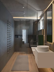 Bathroom design apartment