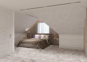 Dormitor oaspeti Mansarda Nivel   min