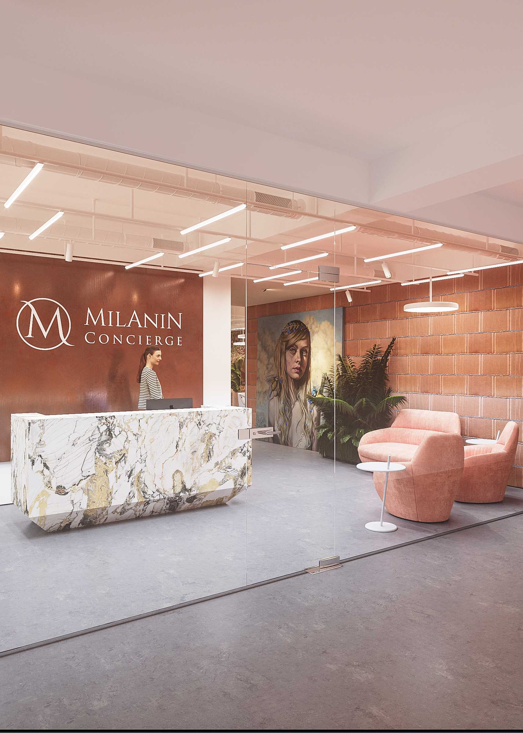 Design interior salon de frumusete