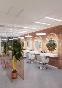 Design interior salon de frumusete