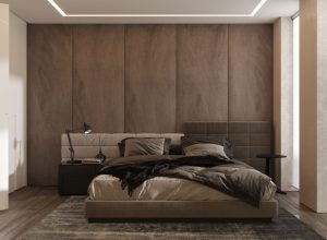 design de interior dormitor in culori calde