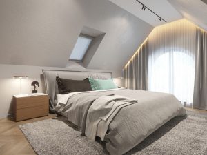 amenajare mansarda moderna