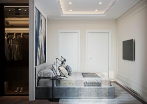 Amenajare de interior a dormitorului matrimonial