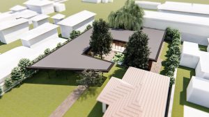 Plan arhitectural a modelului casei în stil japonez