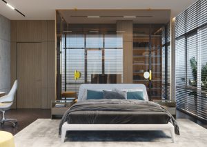 amenajare de interior dormitor penthouse