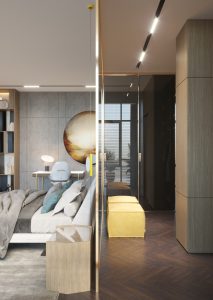 penthouse dormitor cu design modern