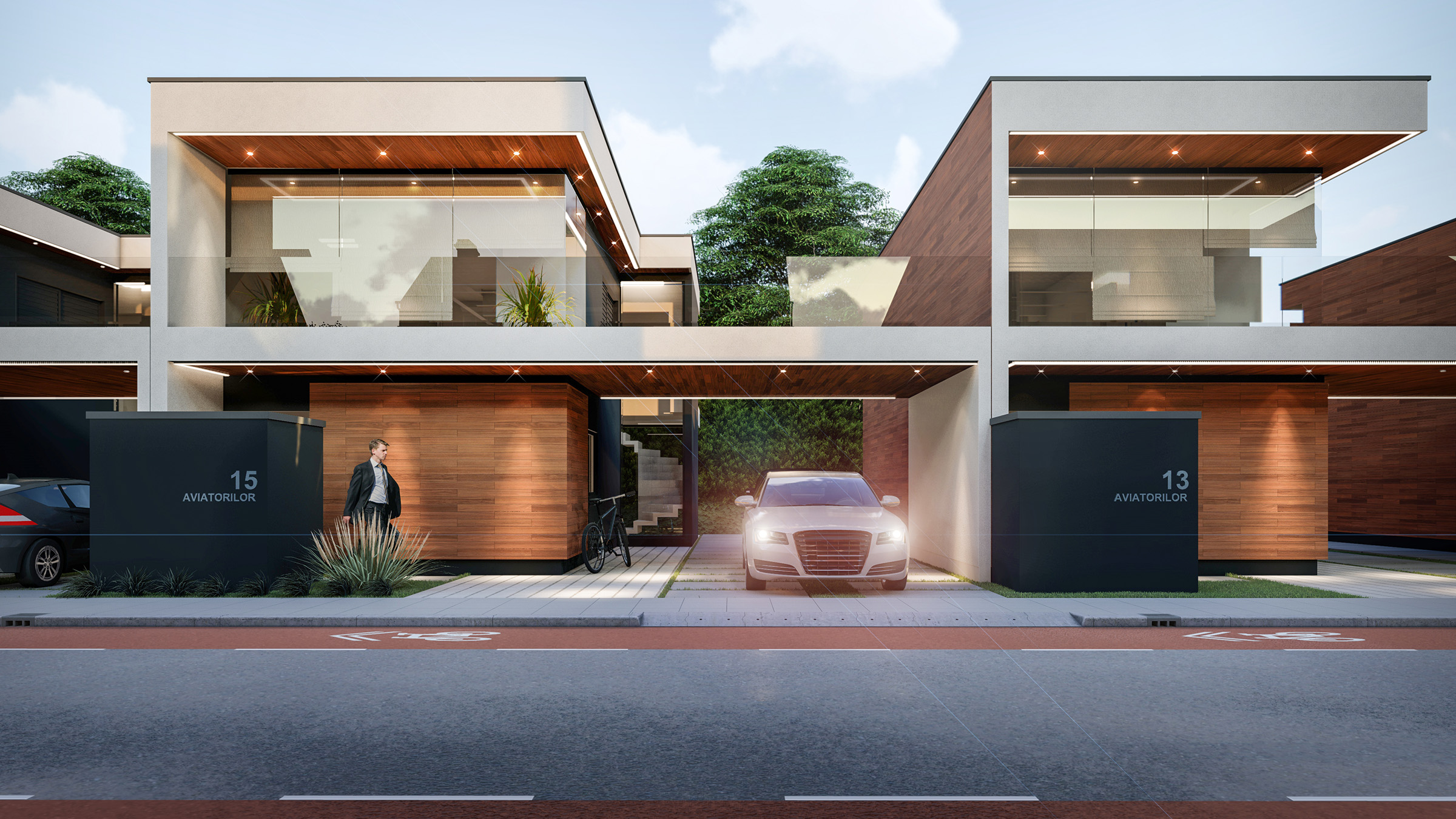 Proiect pentyru ansamblu de case individuale in Bucuresti