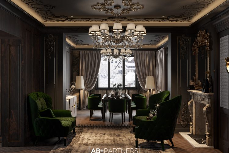 living cu sufragerie etajul 1, design interior modern