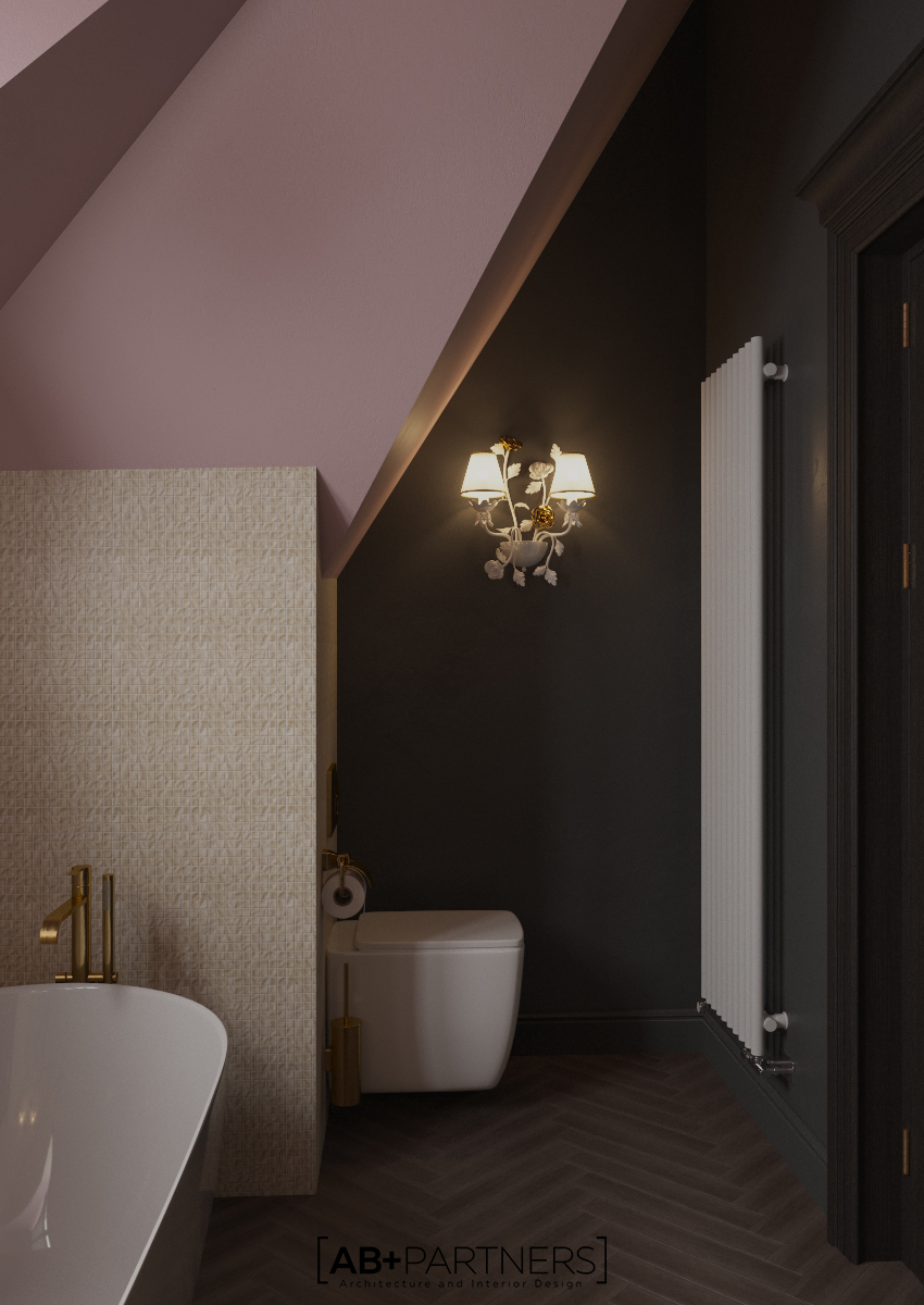 baie mansarda, design interior in Romania, ab and partners